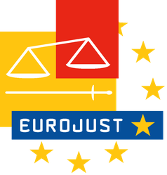 Logo der Eurojust, der Einheit für justizielle Zusammenarbeit der Europäischen Union