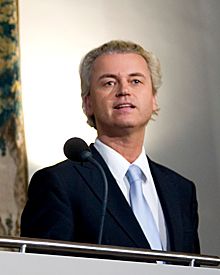 Geert Wilders bei der Verlesung der Regierungserklärung im September 2010