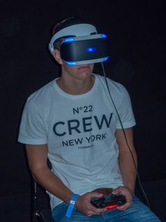 Sony Playstation VR (Virtual Reality) auf der Messe Gamescom
