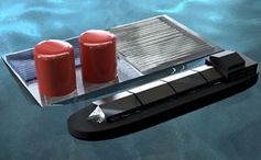 Schwimmende Plattform produziert Solar-Wasserstoff. Bild: Daniel Esposito