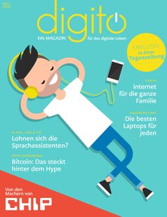 Titelbild der Erstausgabe "digito". Bild: "obs/BurdaForward GmbH"