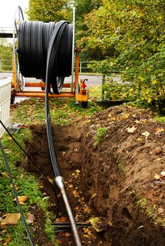 Breitband, Internet, Baustelle, Kabel (Symbolbild)