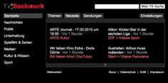 TVBookmark Startseite TV Ansicht