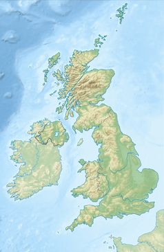 Reliefkarte der Britischen Inseln