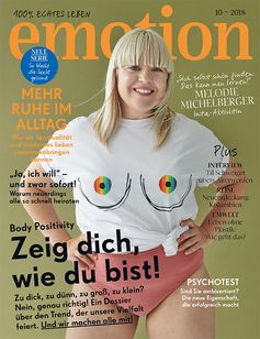 EMOTION Verlag GmbH, Titelbild zu Ausgabe 10/2018, EVT: 05.09.2018, Titelthema: "Zeig dich, wie du bist!". Bild: "obs/EMOTION Verlag GmbH/Cathleen Wolf"
