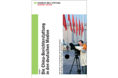 cover der Studie "Die China-Berichterstattung in den deutschen Medien".