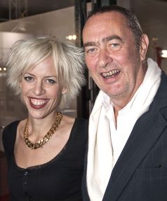 Eichinger mit seiner Ehefrau Katja Hofmann auf der Berlinale 2008