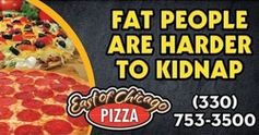 Pizzeria-Werbung: Witz über Entführung polarisiert.