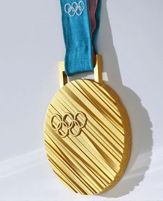 Gold medal of the 2018 Olympics