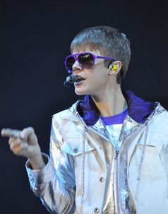 Bieber während eines Konzertes 2011