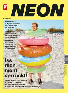 Cover Ausgabe 8/2017. Bild: "obs/Gruner+Jahr, NEON/Cover NEON 08/2017"