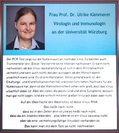 Prof. Dr. Ulrike Kämmerer, Virologin und Immunologin an der Uni Würzburg weist auf Beschränktheit der PCR-Tests hin (Symbolbild)