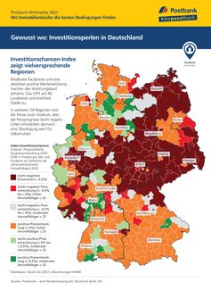 Postbank Wohnatlas 2021 Bild: Postbank Fotograf: Postbank