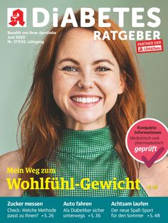Diabetes Ratgeber-Titelcover, Ausgabe Juni 2020  Bild: "obs/Wort & Bild Verlag - Gesundheitsmeldungen"