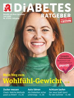 Diabetes Ratgeber-Titelcover, Ausgabe Juni 2020 Bild: "obs/Wort & Bild Verlag - Gesundheitsmeldungen"