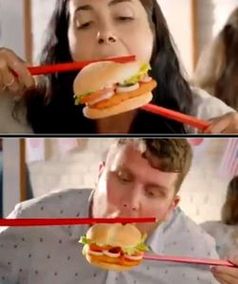 Burger mit Stäbchen: Burger King entschuldigt sich.
