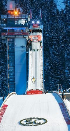 Skisprungschanze, WM Skisprung Arena Oberstdorf. Bild: Brigitte Waltl-Jensen, OK Vierschanzentournee