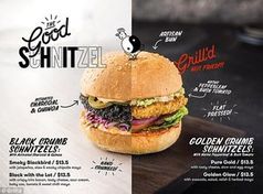 Werbeplakat: Das Wort "SHIT" ist unschwer zu überlesen. Bild: grilld.com.au