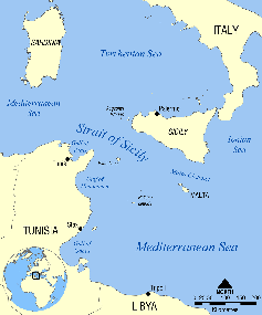 Operationsgebiet von "Mare Nostrum"