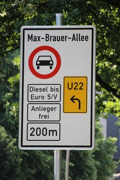 Dieselfahrverbot Verbotsschild