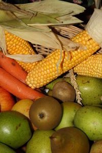 Obst und Gemüse: sieben Portionen gut für die Seele. Bild: pixelio.de, BettinaF