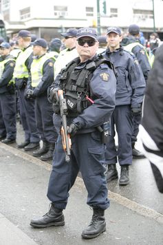 RCMP Corporal in Einsatzuniform in Vancouver