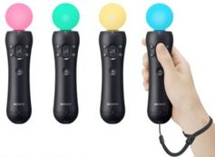 PlayStation Move: Schwarzer Stab mit Leuchtkugel-Spitze. Bild: Sony Computer Entertainment