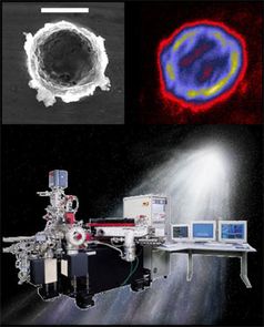 Bild: Max-Planck-Institut für Chemie/ Hintergrundbild: NASA/JPL-Caltech.