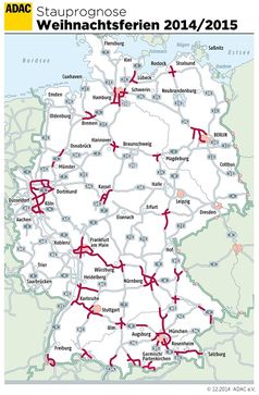 ADAC Stauprognose für den 19. bis 21. Dezember 2014