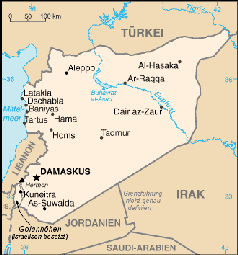 Karte von Syrien Bild: wikipedia.org