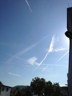 Chemtrails am 29.9.2012 über Nidda