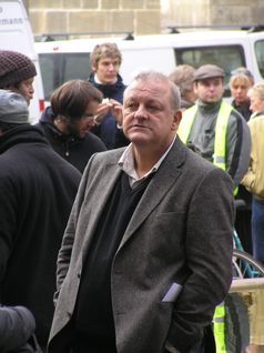 Leonard Lansink bei Dreharbeiten zu Wilsberg am 31. Oktober 2007 in Münster