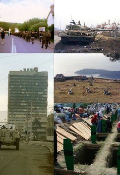 Collage vom Jugoslawienkrieg
