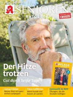 Senioren Ratgeber-Titelcover, Ausgabe 7/2020.  Bild: "obs/Wort & Bild Verlag - Gesundheitsmeldungen"