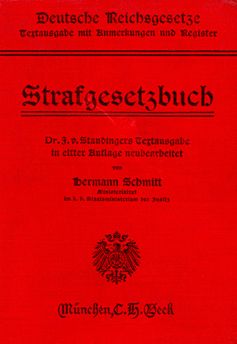 Deutsches Strafgesetzbuch von 1914 (Symbolbild)