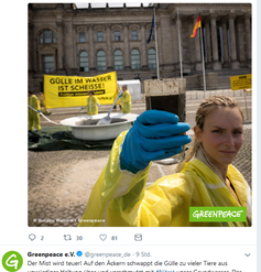 Bild: Screenshot Greenpeace e.V. Twitter-Account