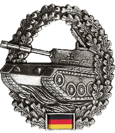 Barettabzeichen der Panzertruppe in der Bundeswehr