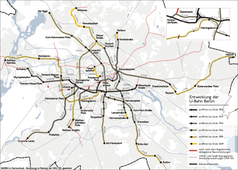 Entwicklung des Berliner U-Bahn-Netzes seit 1902