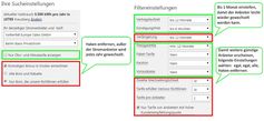 Voreinstellungen auf Verivox