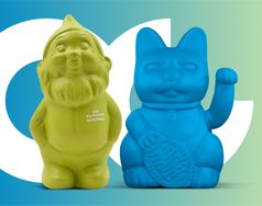 Gartenzwerg trifft Winkekatze Bild: Das ist Thuringen Fotograf: Das ist Thuringen