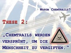 Absichtlich verbreitete Desinformation: „Chemtrails werden nur versprüht, um die Menschheit zu vergiften“