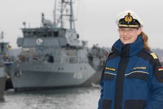 Portrait von Frau Fregattenkapitän von Puttkamer des 3. Minensuchgeschwader in Kiel. Bild: Bundeswehr