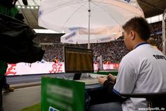 Aufzeichnung eines Spiels im Berliner Olympiastadion