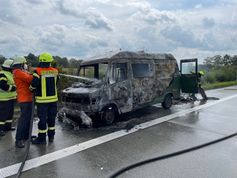 Fahrzeugbrand A1 Bild: Polizei