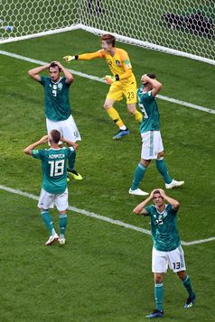 1. Platz in der Kategorie Sports - Ina Fassbender. Fußball-WM 2018. Südkorea spielt gegen Deutschland in der Kasan-Arena. Bild: "obs/Ina Fassbender/dpa"