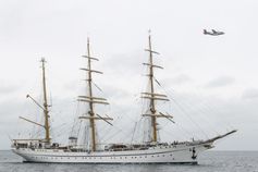 Das Segelschulschiff Gorch Fock kehrt nach knapp sechjähriger Instandsetzung in den Heimathafen Kiel zurück in der Kieler Förde, am 04.10.2021. Bild: Bundeswehr / Marcel Kröncke Fotograf: Tanja Wendt