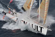 Jörg Riechers und sein Partner Sébastien Audigane beim Training für das Barcelona World Race. Bild: "obs/IMOCA Ocean Masters World Championship/Gilles Martin-Raget/BWR"