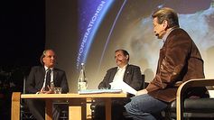 v. l. n. r: Beitragsredner Andreas Popp und Prof. Dr. Franz Hörmann mit Gastgeber Prof. Dr. Michael Friedrich Vogt Bild: Arnhold Blumenthal - ExtremNews