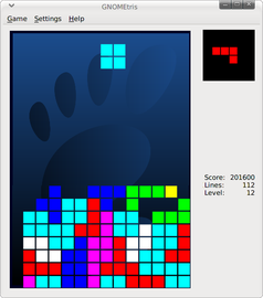 GNOMEtris: ein freier Klon von Tetris