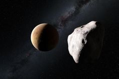 Künstlerische Darstellung der Begegnung Lutetias mit einem Planeten im jungen Sonnensystem. Bild: ESO/M. Kornmesser and N. Risinger (skysurvey.org)
Quelle:  (idw)